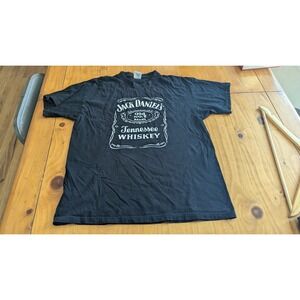 Jack Daniels Tennessee Whiskey Graphic‎ T-Shirt Black B&C Collection Medium